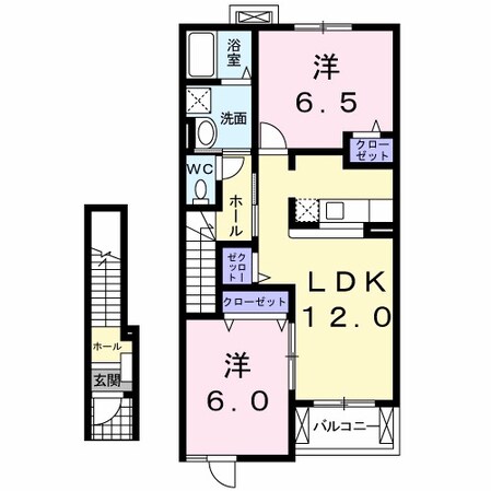 プラシード本浦　Ａの物件間取画像